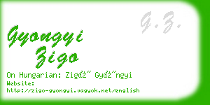 gyongyi zigo business card